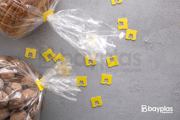 di plastica sacchetto del pane di clip